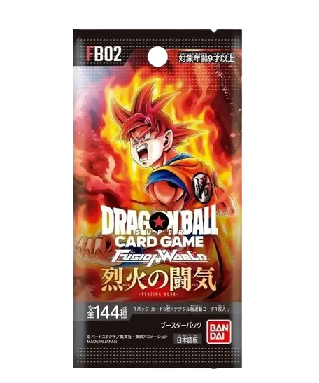 Dragon Ball TCG FB02 Fusion World Blazing Aura – Booster Pack [JAP]